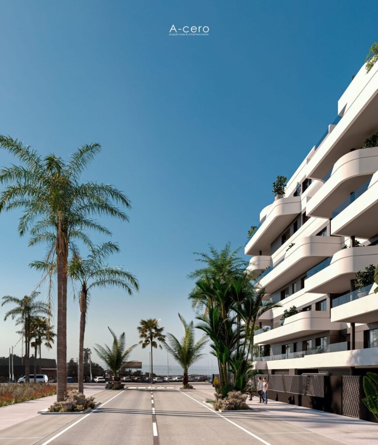 Street view of the development along the seafront avenue