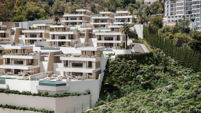 Contemporary villas stepped into the hillside above La Herradura