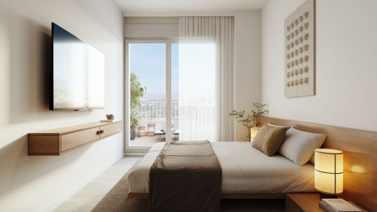 Main bedroom with terrace access
